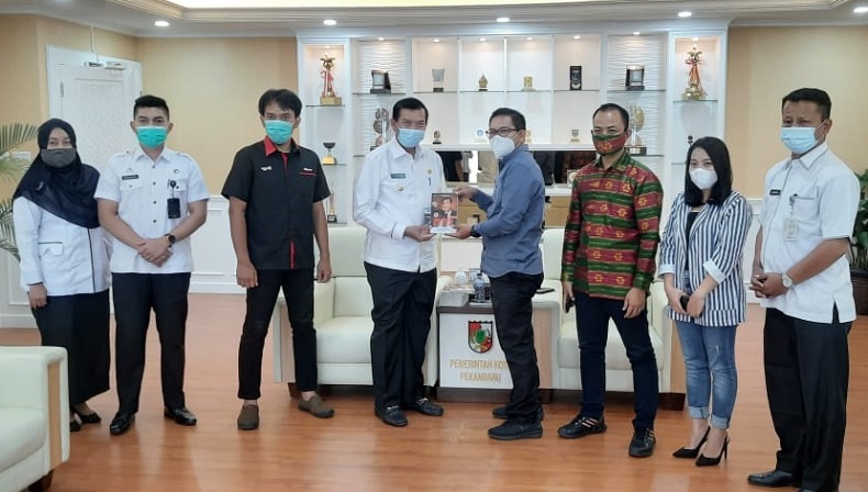 Terima Kunjungan Manajemen iNews, Wali Kota Pekanbaru Paparkan Visi Smart City Madani