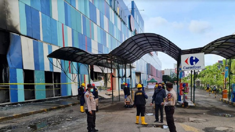 Cari Tahu Penyebab Kebakaran Mal Panakukkang, Polis Olah TKP 2 Kali