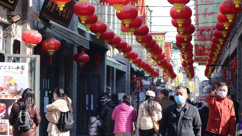 Suasana Hari Pertama Libur Imlek di Beijing, Pusat Jajanan Ramai - Bagian 1