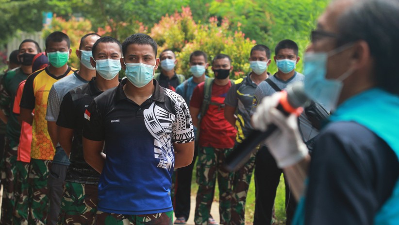 Puluhan Prajurit TNI Sembuh dari Covid-19 Diperbolehkan Meninggalkan RLC Serpong - Bagian 1