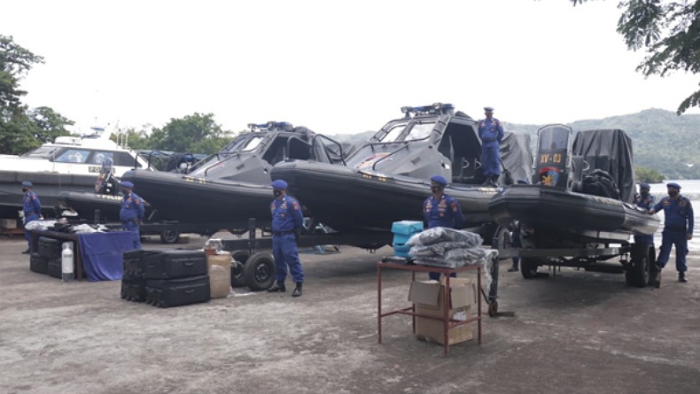 Kapolda Sulut Resmikan 4 Unit Kapal Patroli Polisi Ditpolairud