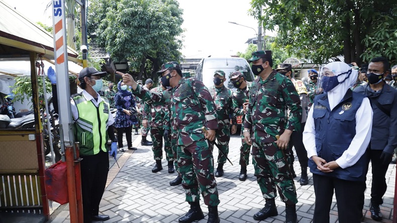 210 RT di Jatim Zona Merah, Panglima TNI Instruksikan Penanganan Covid-19 Diperkuat