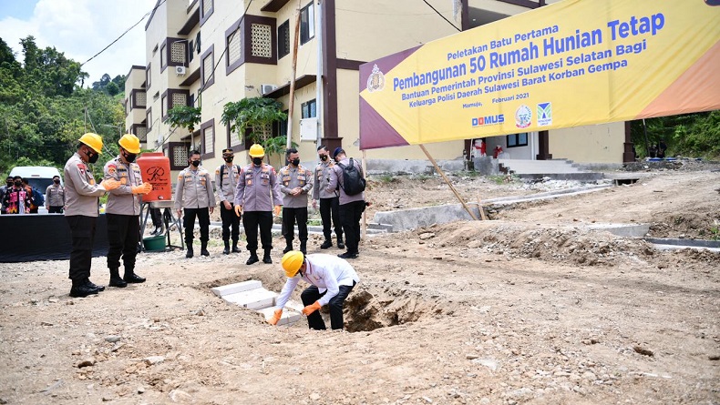 Nurdin Abdullah Bangun 100 Unit Huntap untuk Korban Gempa di Mamuju Sulbar 