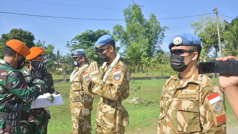 3 Prajurit Paskhas Kontingen Garuda Kembali ke Aceh usai Misi Perdamaian di Lebanon