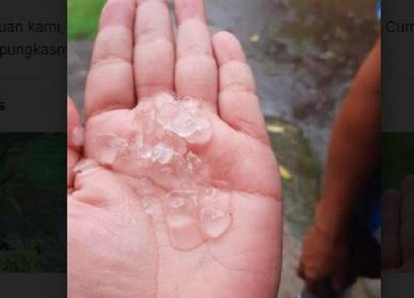 Heboh Hujan Es di Minahasa, Warga Takut Keluar Rumah