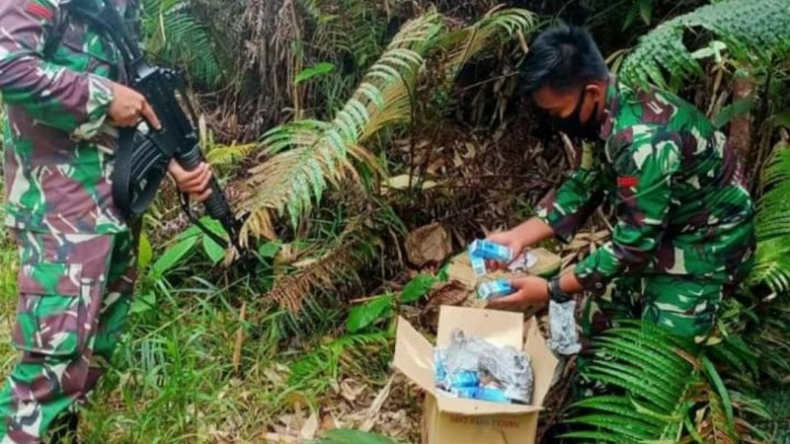 Usai Temuan 50 Kg Sabu, Satgas Pamtas Perketat Jalur Tikus Perbatasan RI-Malaysia