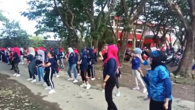 Senam Zumba Viral, Ibu-Ibu di Pinrang Dicari Satgas Covid