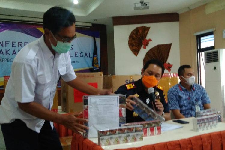 Amankan Pengedar, Bea Cukai Yogyakarta Sita 171.400 Batang Rokok Ilegal