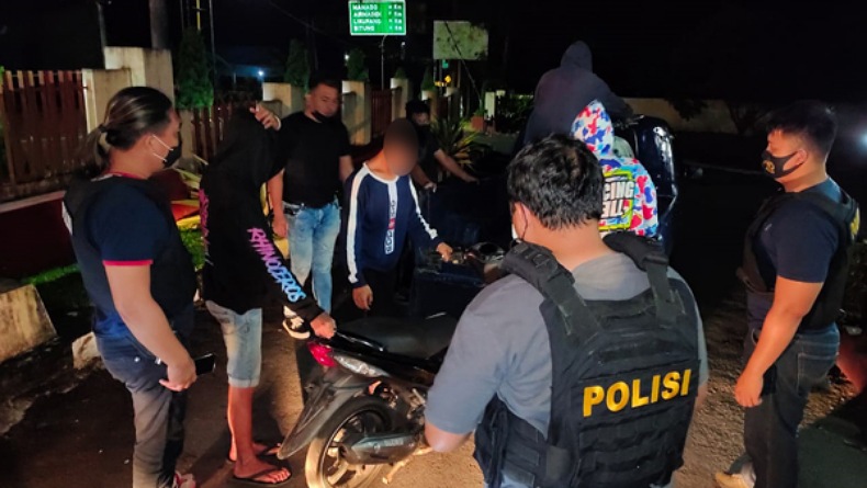 Polres Tomohon Amankan 4 Terduga Pelaku Balap Liar