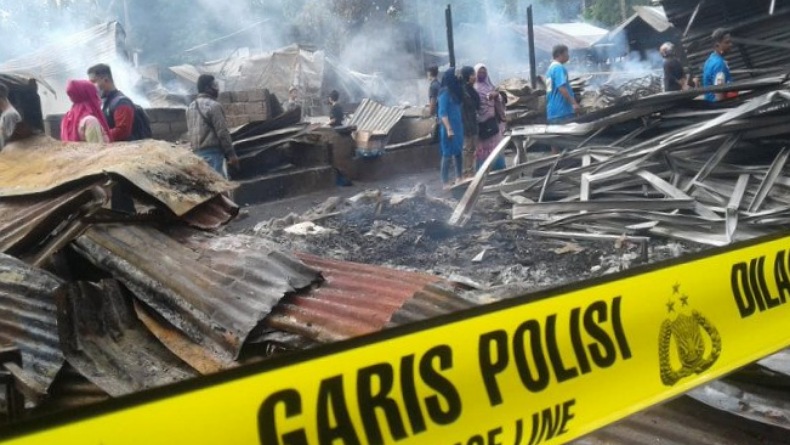 Pasar Perum Paniki Manado Terbakar, Pedagang Tak Sempat Selamatkan Barang Dagangan