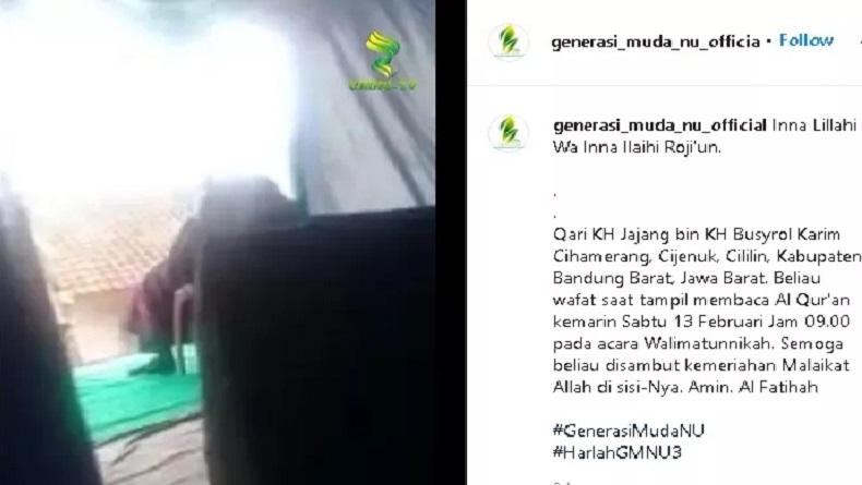 Sedang Lantunkan Ayat Suci Alquran, Kiai Muda NU di Cililin KBB Meninggal
