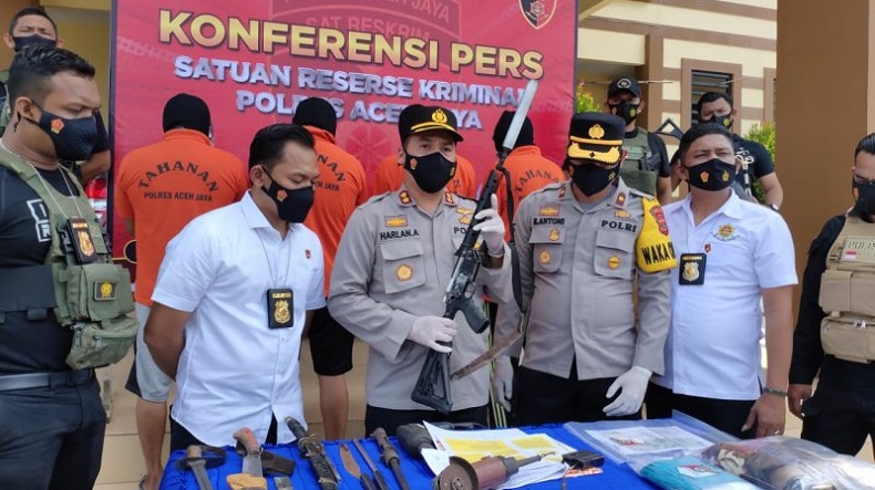 Diduga Buat Senjata Rakitan, Mahasiswa di Aceh Jaya Ditangkap 