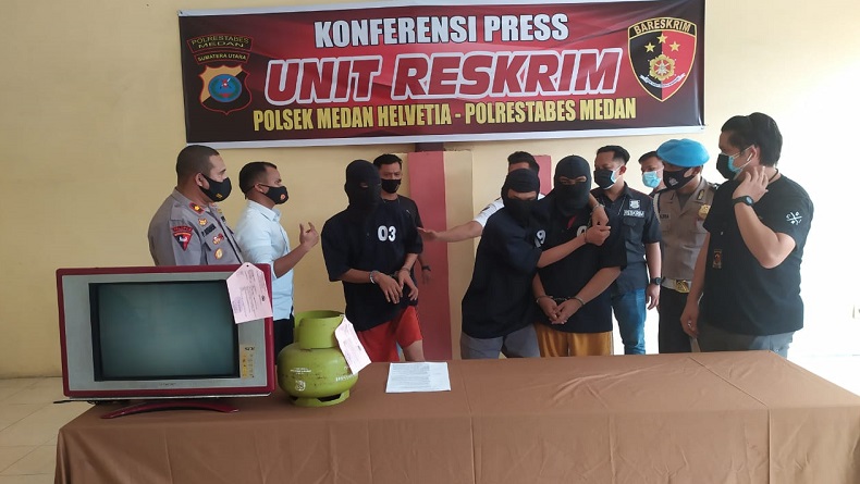 Spesialis Pencurian Bongkar Rumah Ditangkap, 1 di Antaranya Ditembak 