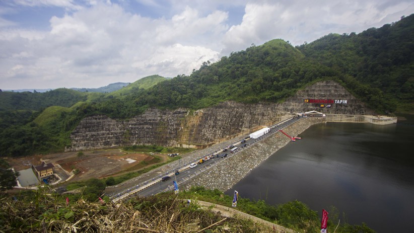 Penampakan Bendungan Tapin Kalsel yang Baru Diresmikan Presiden Jokowi - Bagian 2