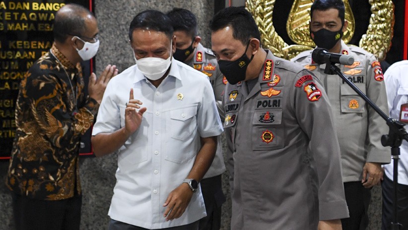 Kapolri Berikan Izin Pelaksanaan Turnamen Pramusim Piala Menpora 2021 - Bagian 3