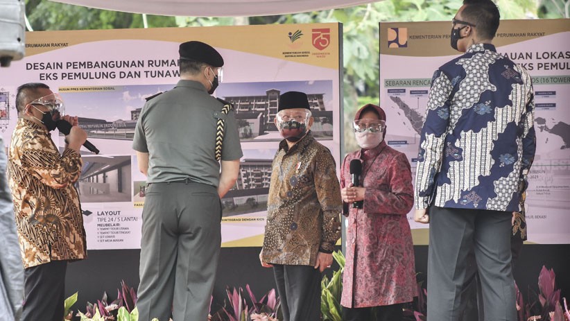 Wapres Tinjau Pembangunan Rusun untuk Penyandang Masalah Kesejahteraan Sosial - Bagian 2