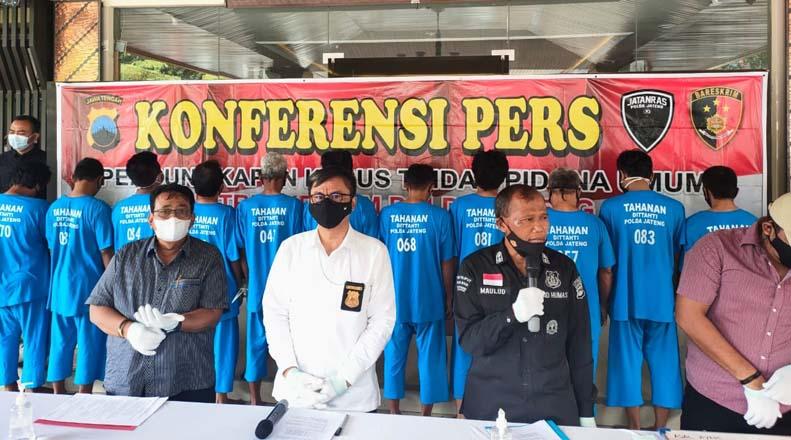 Ditreskrimum Polda Jateng Tangkap 16 Penjudi di 7 TKP, Modusnya Nyeleneh