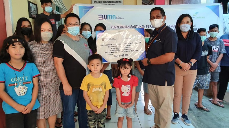 Bandara Sam Ratulangi Manado Salurkan Bantuan ke Anak-Anak Panti Asuhan