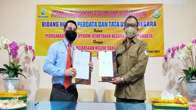 Perhutani dan Kejari Sragen Jalin Kesepakatan Bidang Hukum