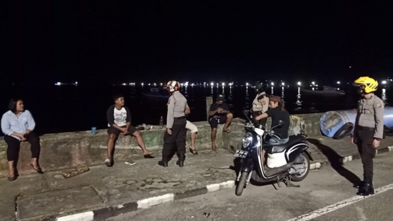 Cegah Kejahatan saat Pandemi Covid-19, Polres Kepulauan Sangihe Rutin Gelar Patroli