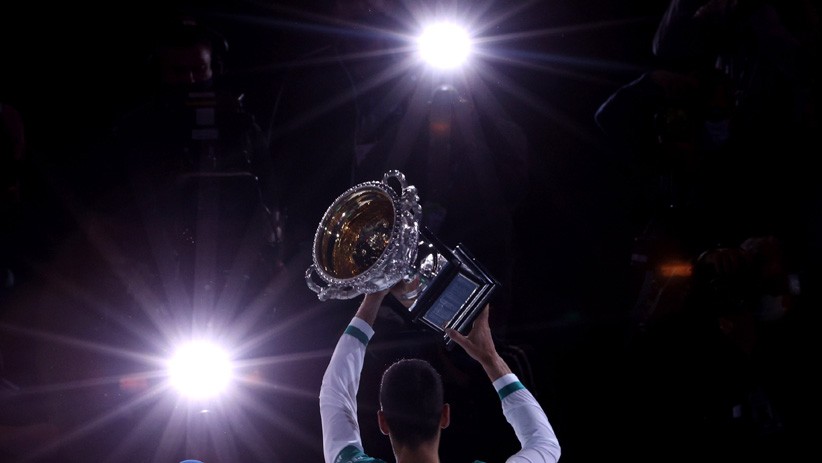 Ekspresi Kemenangan Novac Djokovic Juara Australia Terbuka 2021 - Bagian 3