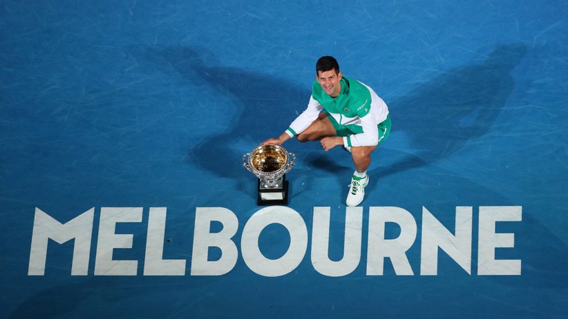 Ekspresi Kemenangan Novac Djokovic Juara Australia Terbuka 2021 - Bagian 2