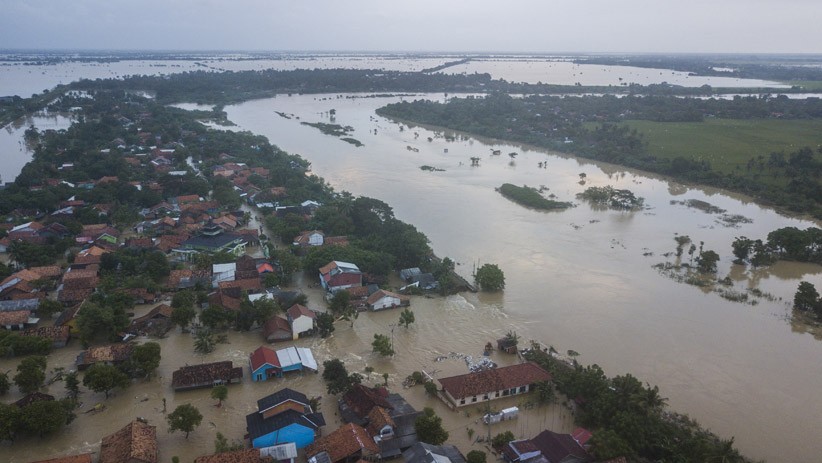 5 Desa Terisolasi, Begini Penampakan dari Udara Banjir di Pebayuran Bekasi - Bagian 2
