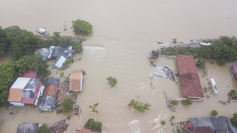 5 Desa Terisolasi, Begini Penampakan dari Udara Banjir di Pebayuran Bekasi - Bagian 4