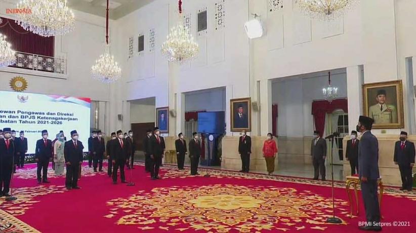 Jokowi Lantik Dewas-Direksi BPJS Kesehatan dan Ketenagakerjaan, Ini Daftarnya