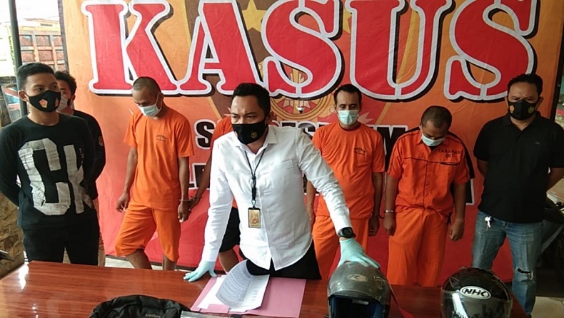 15 Kali Beraksi, 4 Kawanan Pencuri Spesialis Pecah Kaca Mobil di Serang Ditangkap