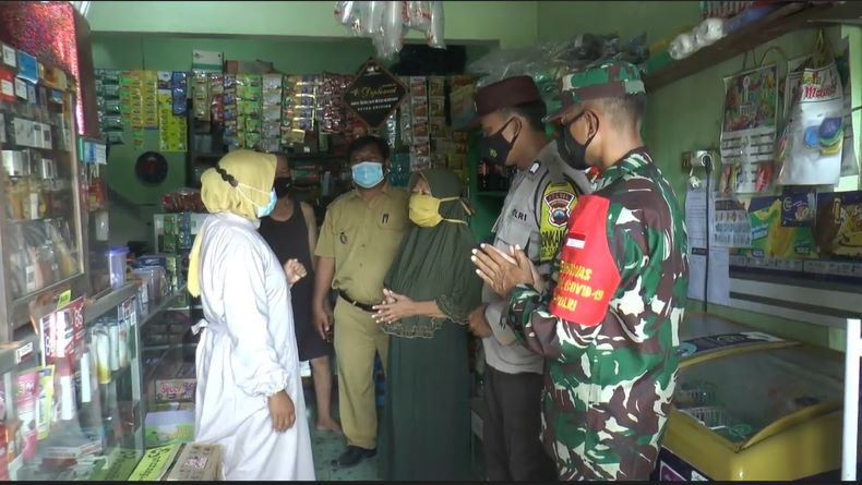 Sosialisasi PPKM Mikro, Satgas Covid-19 Klaten Datangi Warung dan Toko 