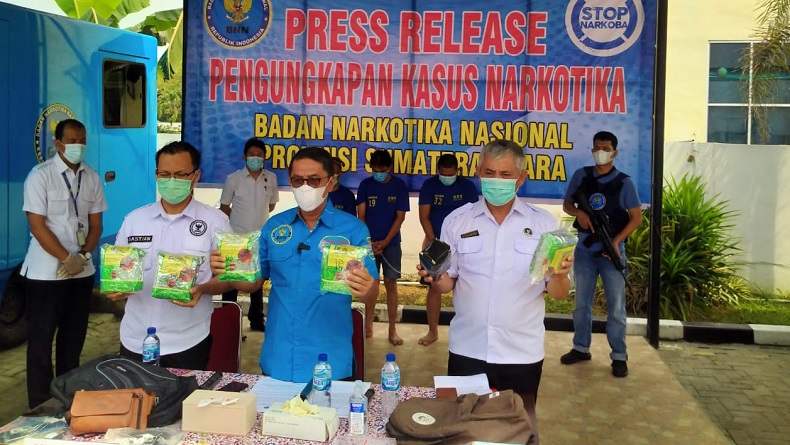 BNNP Sumut Gagalkan Peredaran 5,5 Kg Sabu yang Dikendalikan dari Lapas