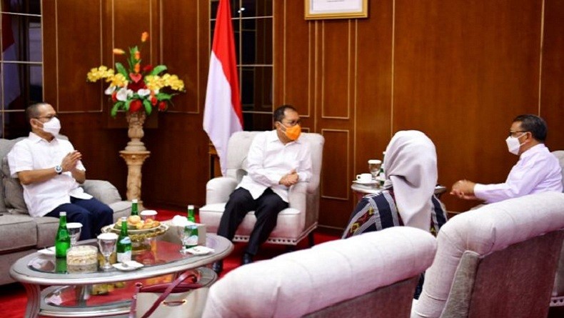 Terima Kunjungan Danny Pomanto-Fatma, Nurdin Abdullah: Kami Bicara dari Hati ke Hati