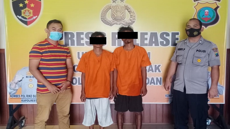 Tertangkap Basah Curi Seng dan Besi di PT Palmec Medan, 2 Perantau Ditangkap Polisi