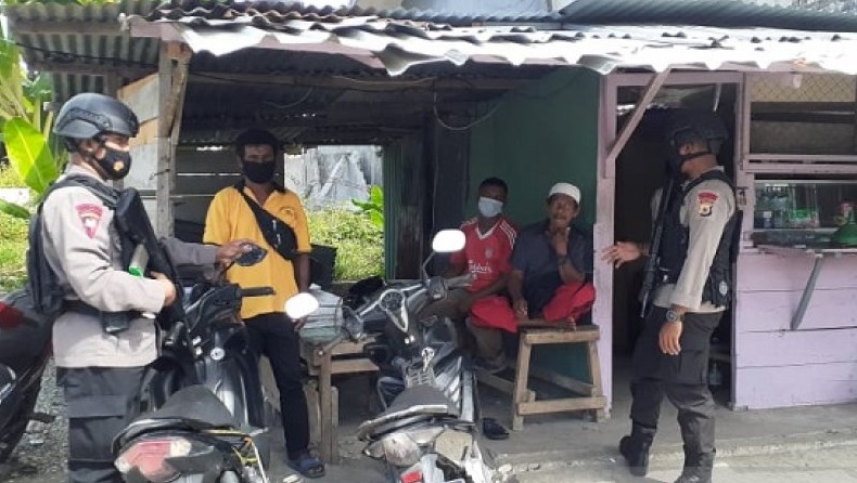 Antisipasi Aksi Kriminal, Tim Gegana Polda Maluku Gencar Patroli Kamtibmas Dialogis