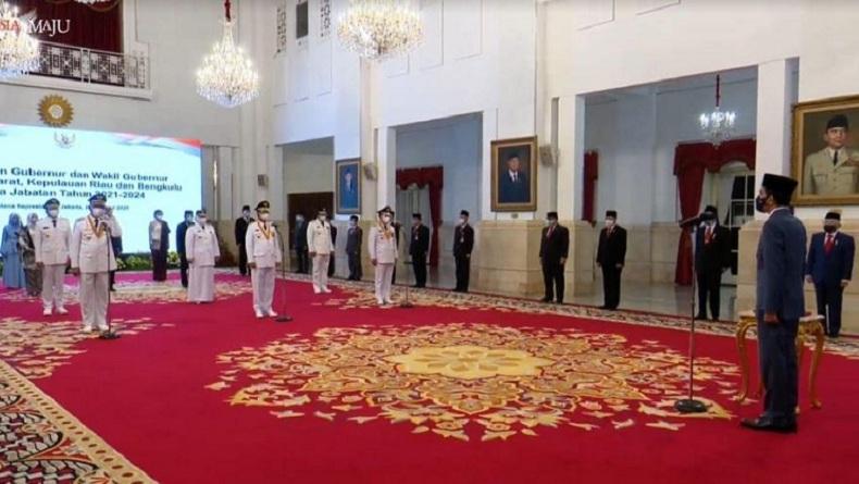 Rohidin Mersyah dan Rosjhonsyah Dilantik Jokowi Jadi Gubernur-Wakil Gubernur Bengkulu