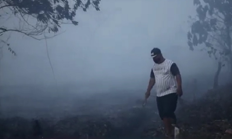 Kalbar Dilanda Kabut Asap, Warga Disarankan Pakai Masker Tiga Lapis