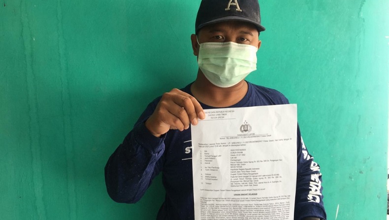 Diduga Gelapkan Mobil Rental, Oknum Polisi Dilaporkan ke Polres Gresik