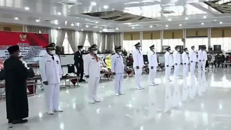 6 Kepala Daerah Terpilih di Sumut Dilantik Edy Rahmayadi