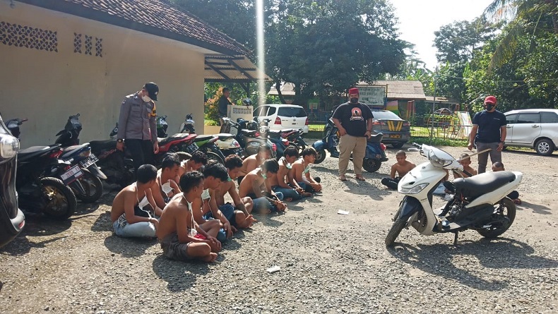 Sering Buat Onar, Puluhan Anggota Geng Motor di Purwakarta Diringkus Polisi