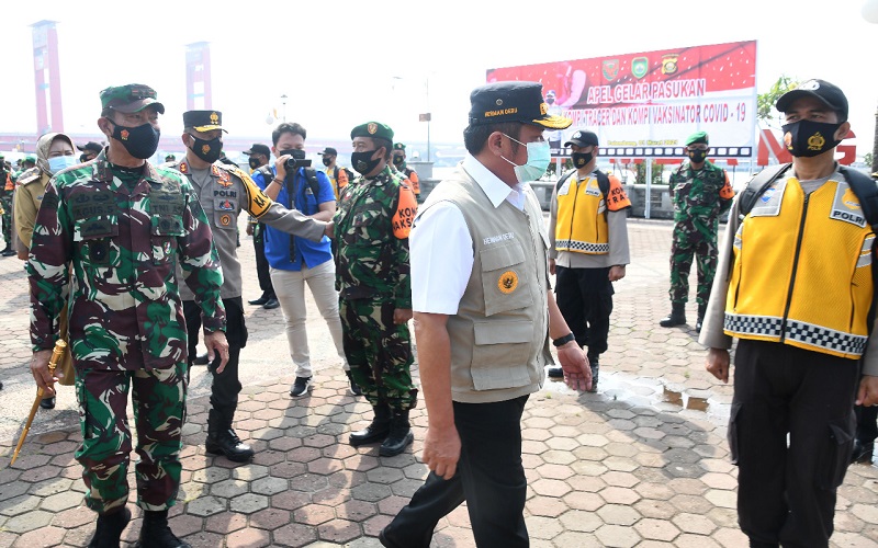 Kodam Sriwijaya dan Polda Sumsel Bentuk Kompi Tracer dan Vaksinator Covid-19