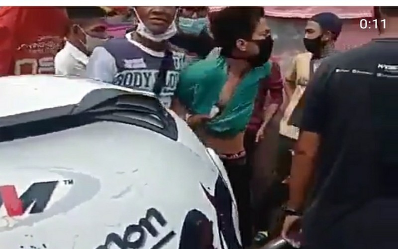 Beredar Video Penangkapan Copet di Pasar 16 Palembang, Warga Teriak Tembak 