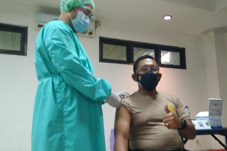 11.468 Personel Polda DIY Divaksin Covid-19 Mulai Hari Ini secara Bertahap