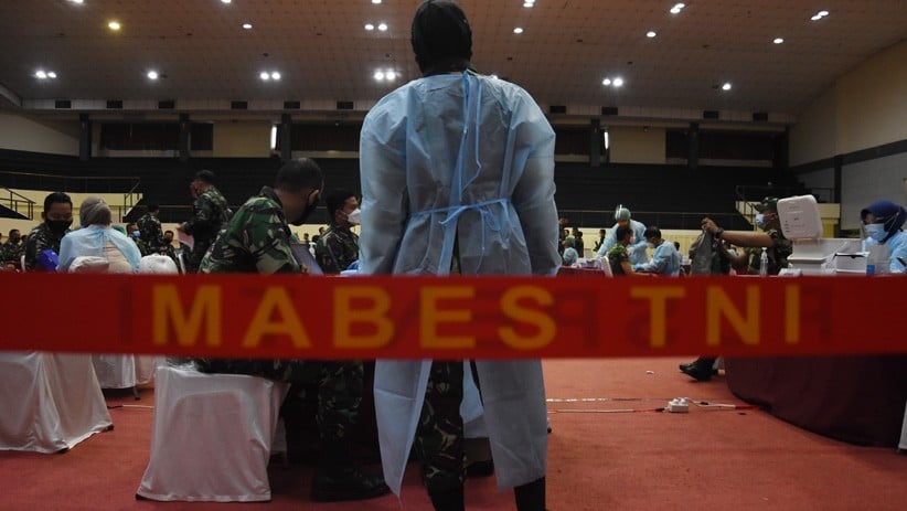 Belasan Ribu Prajurit Disuntik Vaksin Covid-19 di Mabes TNI - Bagian 3