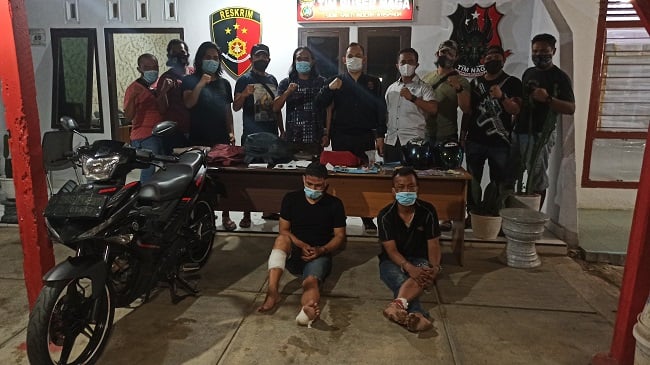 Polisi Tangkap 2 Rampok Uang Ratusan Juta Milik Nasabah Bank di Pangkalpinang
