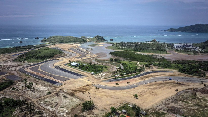 Penampakan dari Udara Progres Pembangunan Sirkuit MotoGP Mandalika - Bagian 3
