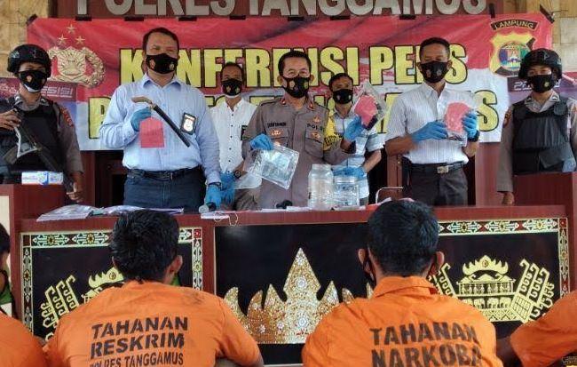 Operasi Cempaka Krakatau 2021, Polres Tanggamus Tangkap 44 Pelaku