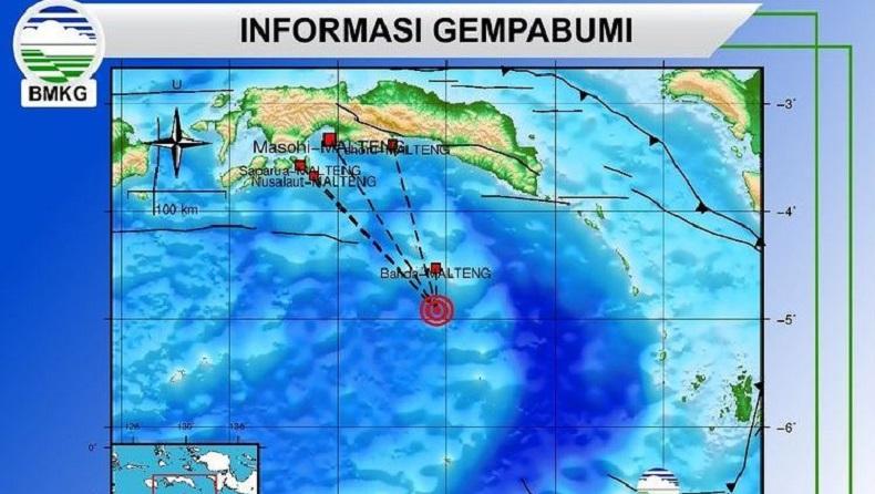 Gempa Bumi M3,9 Guncang Perairan Maluku, Tak Berpotensi Tsunami