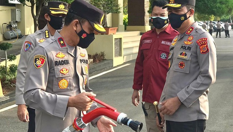 Bantu Percepat Pemadaman Karhutla, Polda Aceh Kirim Mesin Pompa Air ke Beberapa Wilayah