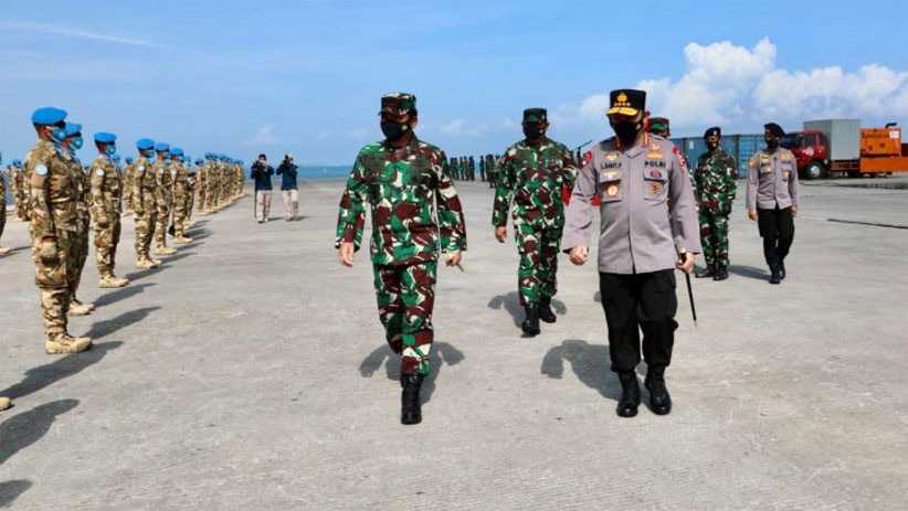 Foto-Foto Panglima TNI Lepas Satgas Maritim TNI Konga XXVIII-M Bertugas ke Lebanon - Bagian 5